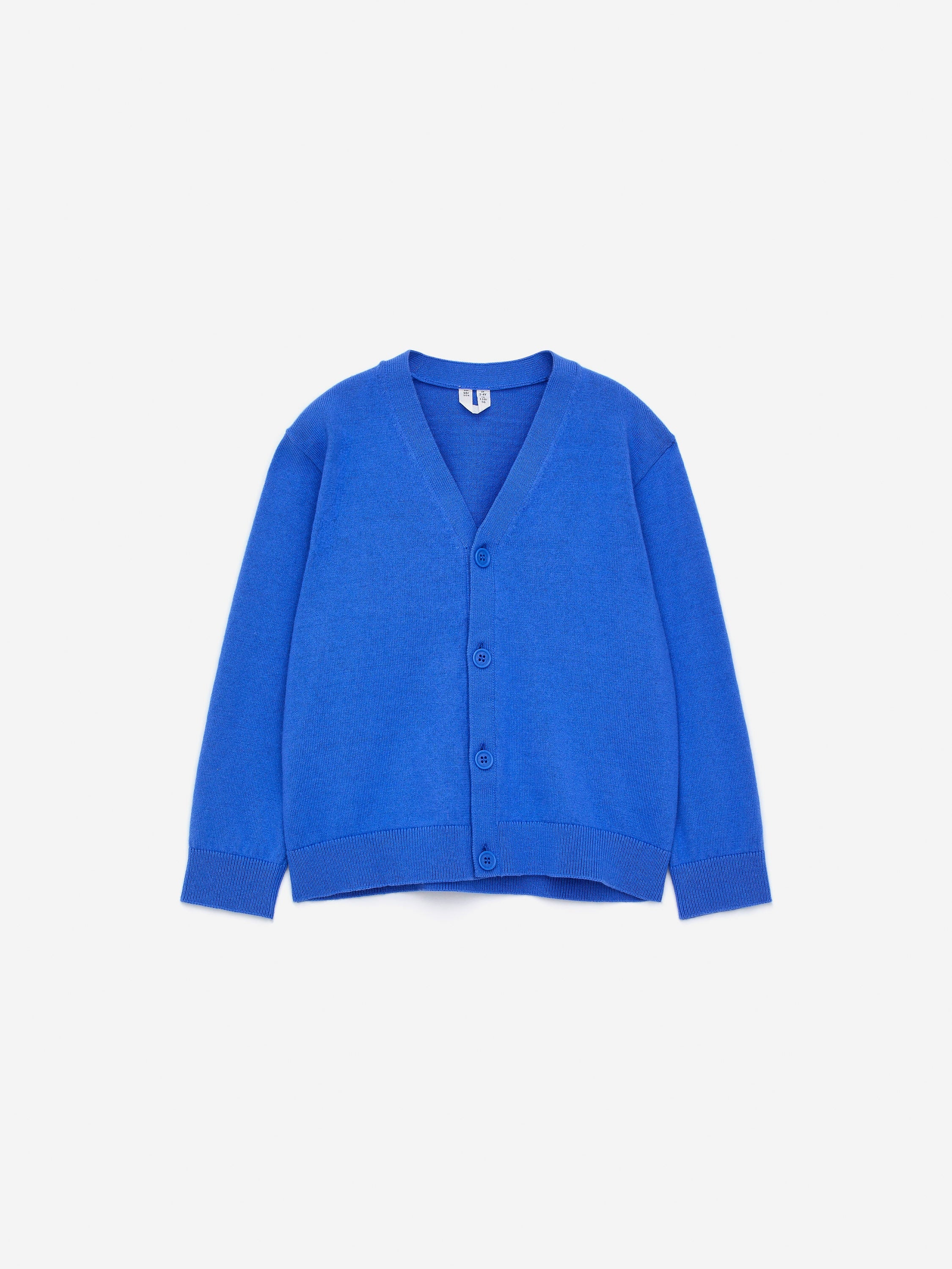 Cotton-Wool Cardigan - Blue