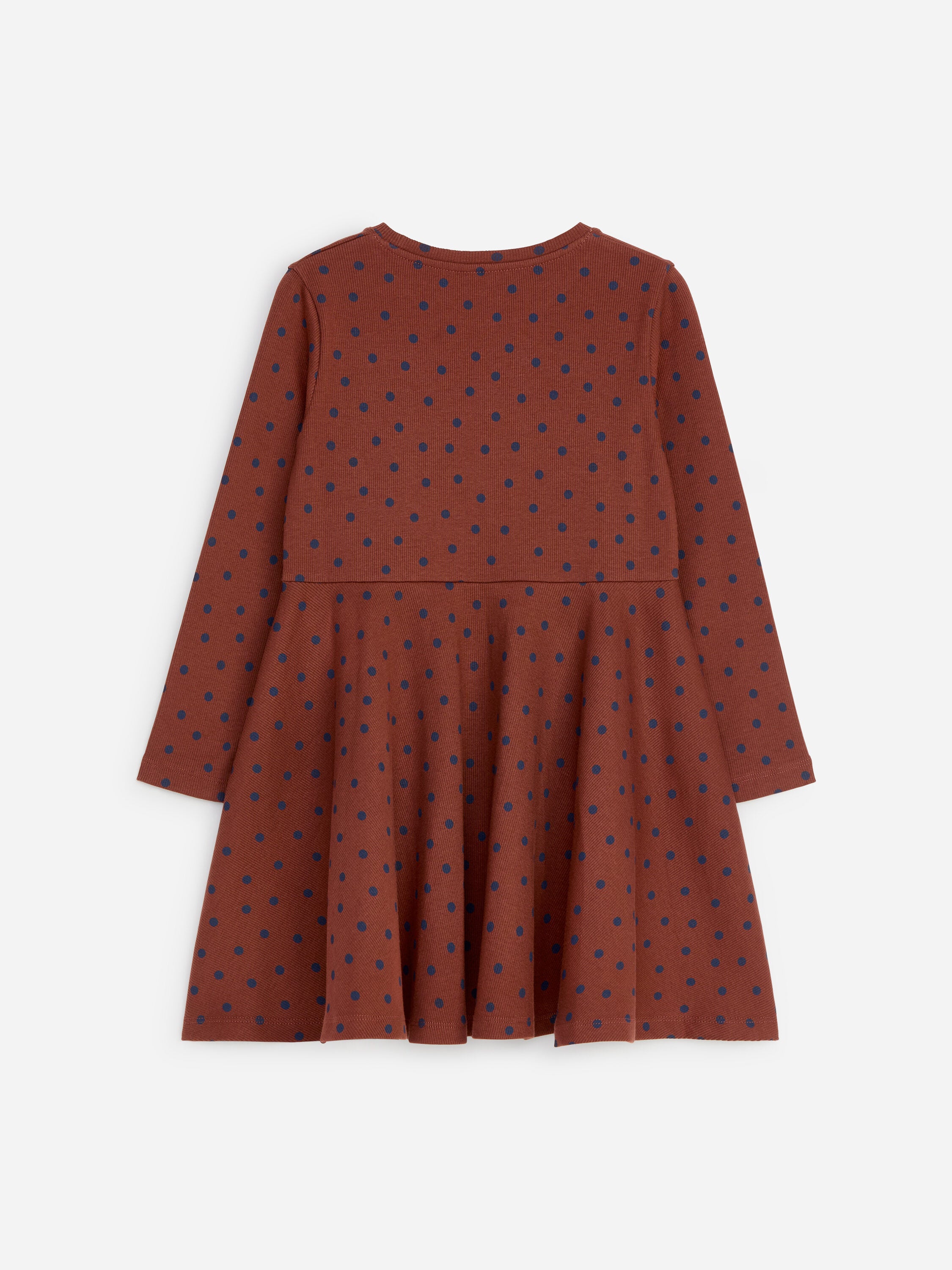 Printed Jersey Dress - Brown - Image 2