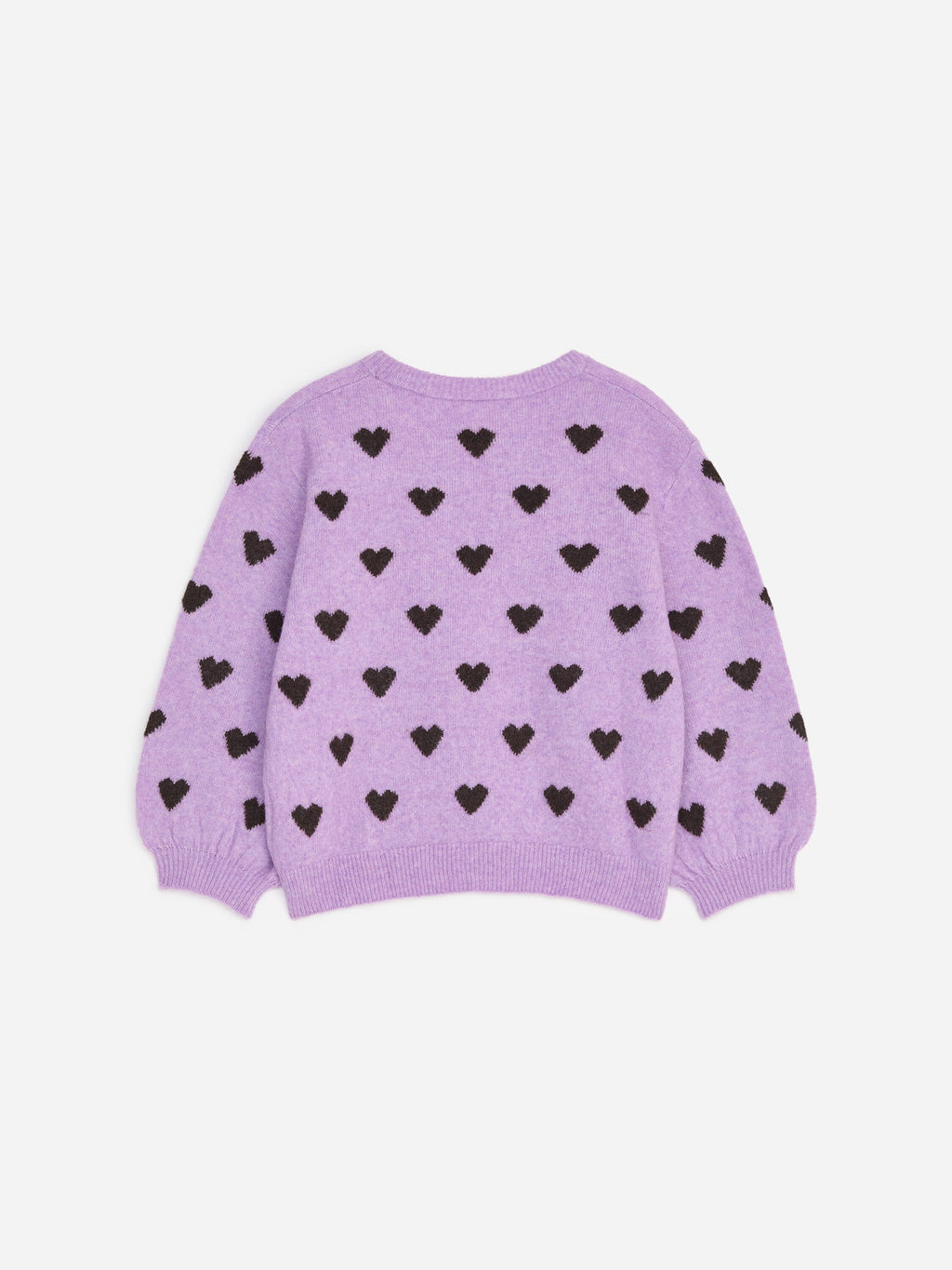 Intarsia Knit Jumper - Purple - Image 2