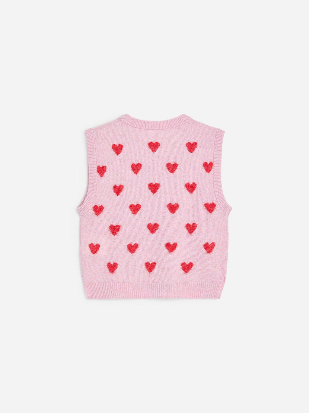 Wool Blend Vest - Red - Image 2