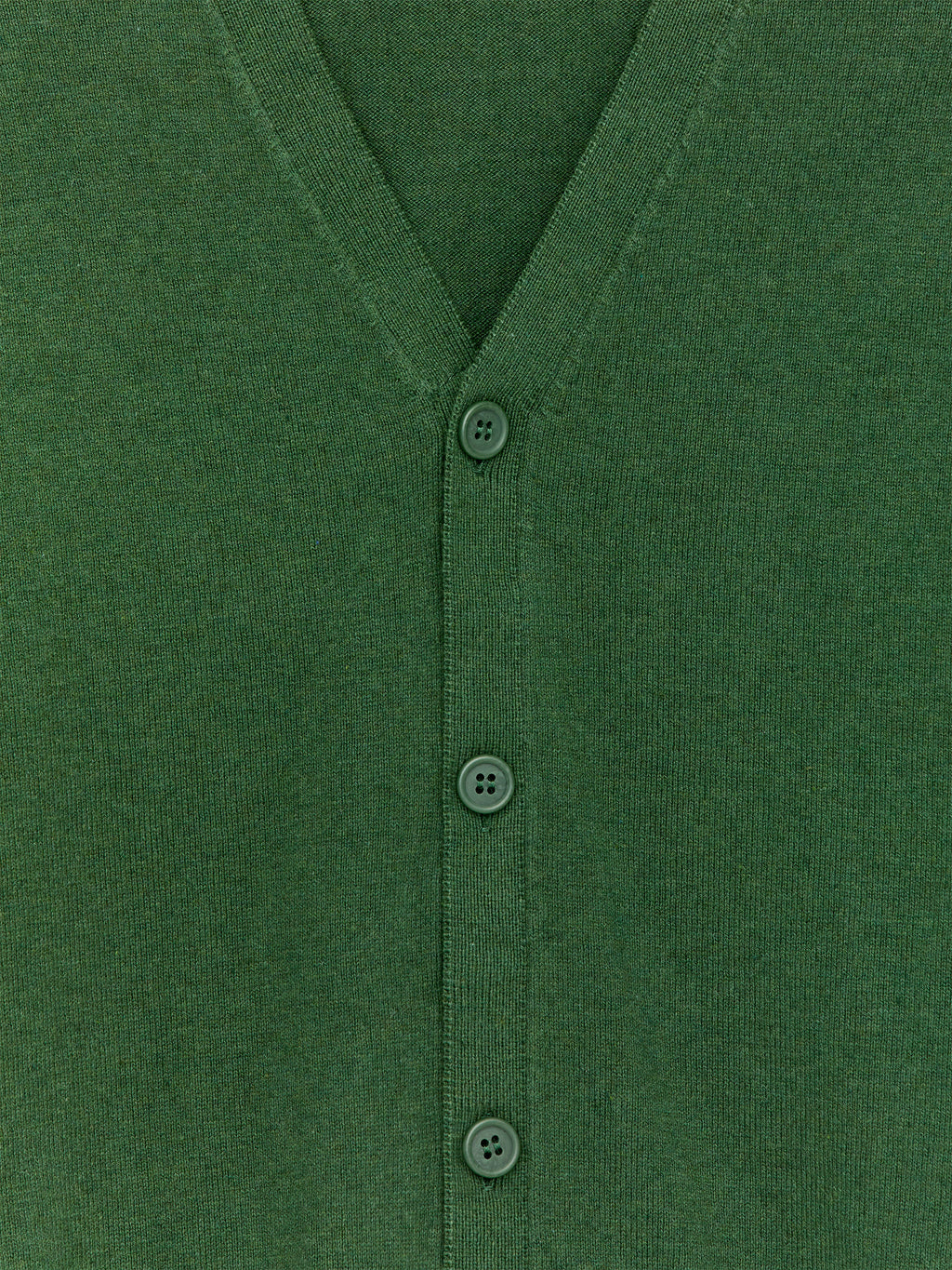 Cotton-Wool Cardigan - Green - Image 3