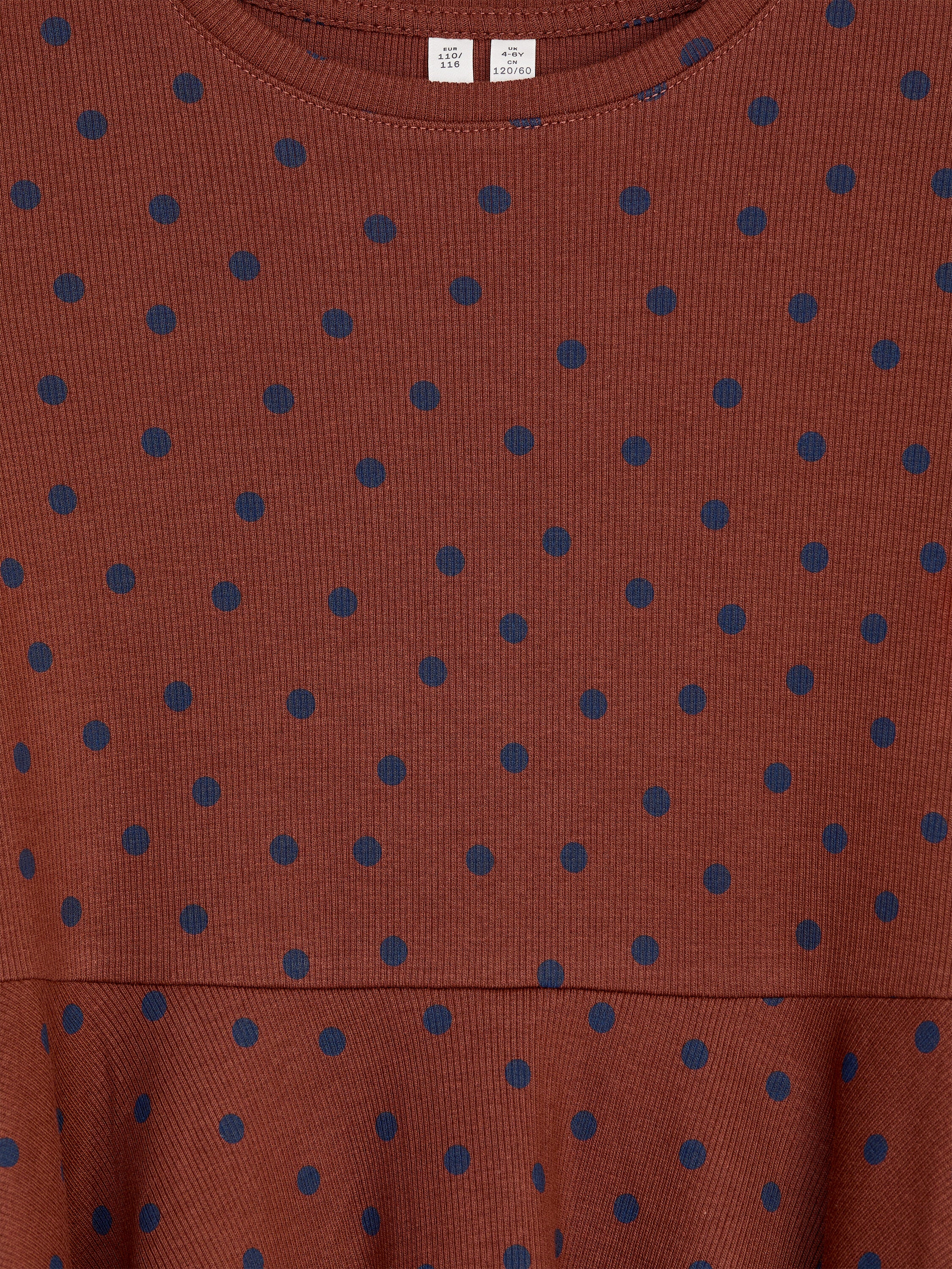 Printed Jersey Dress - Brown - Image 3