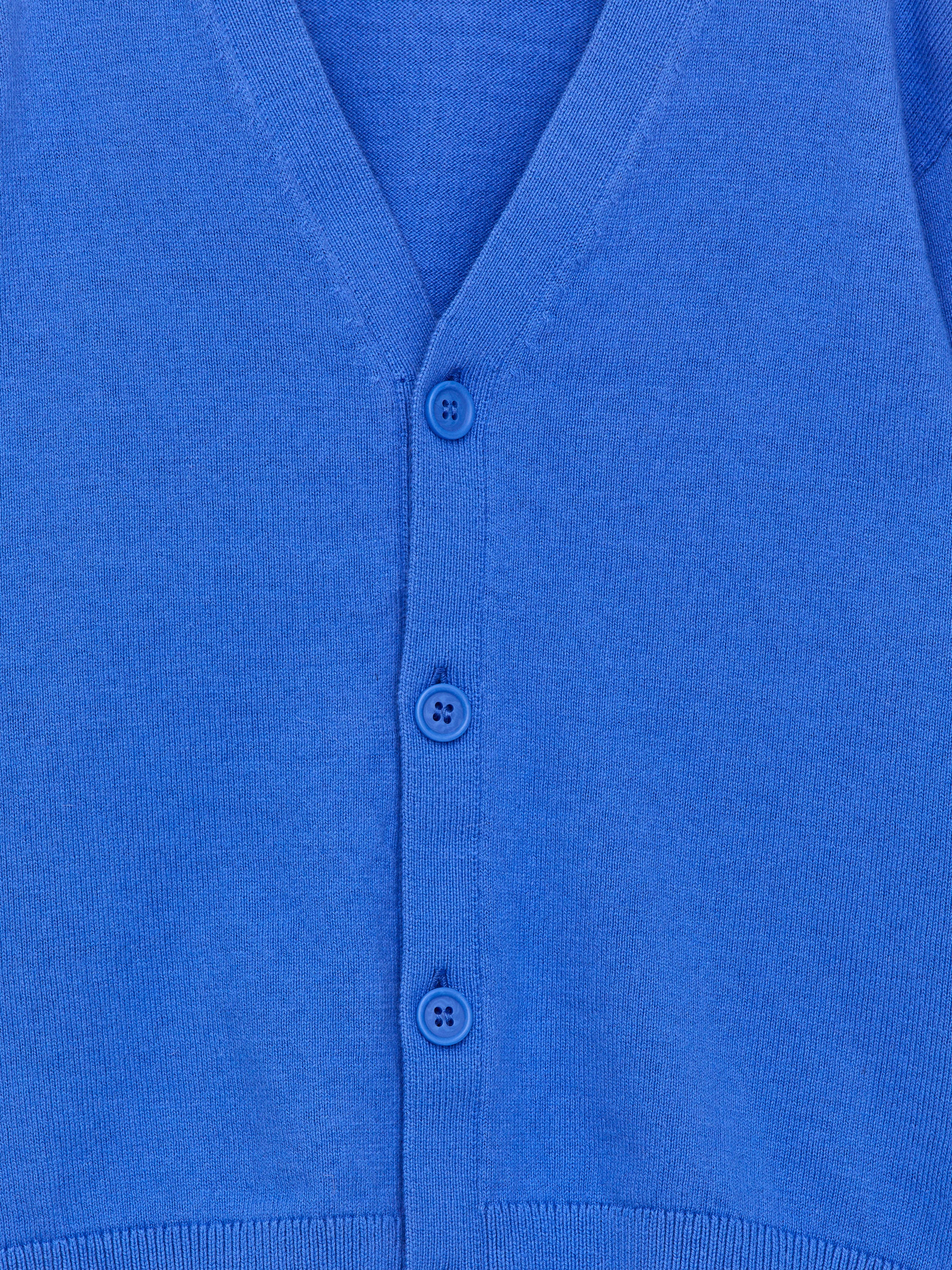 Cotton-Wool Cardigan - Blue - Image 3
