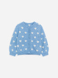 Wool-Alpaca Blend Cardigan - Blue