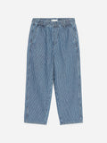 Baggy Hickory Striped Jeans - White