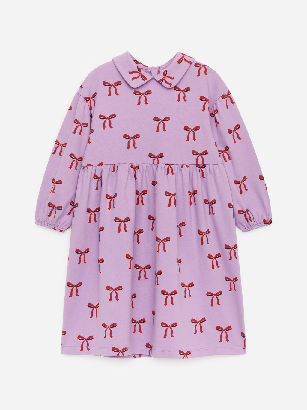 Cotton Sweatshirt Dress - Purple