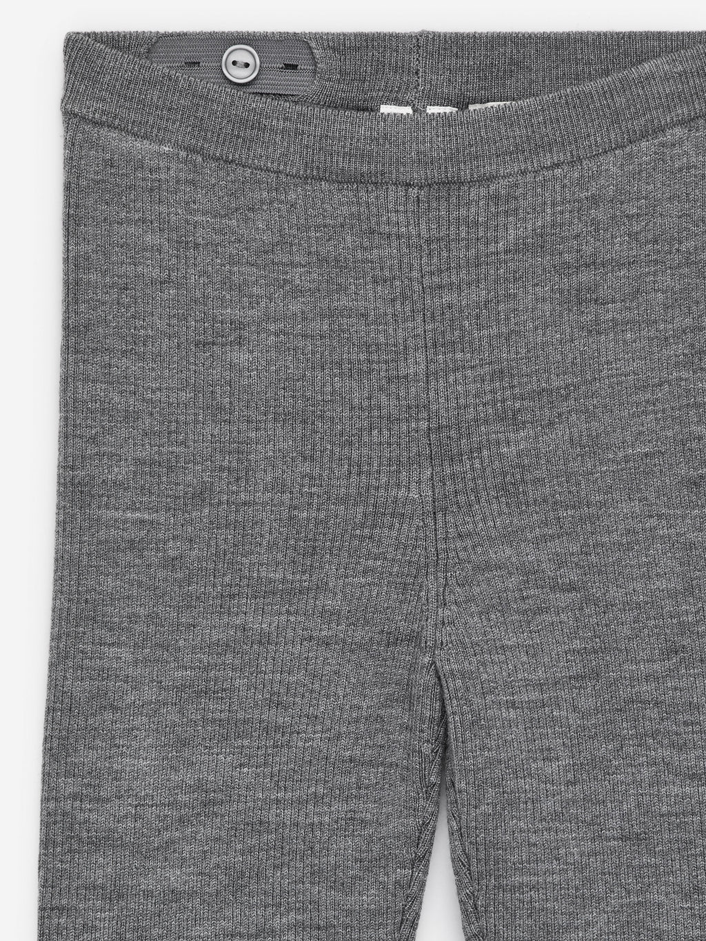 Wool-Blend Rib Leggings - Grey - Image 6