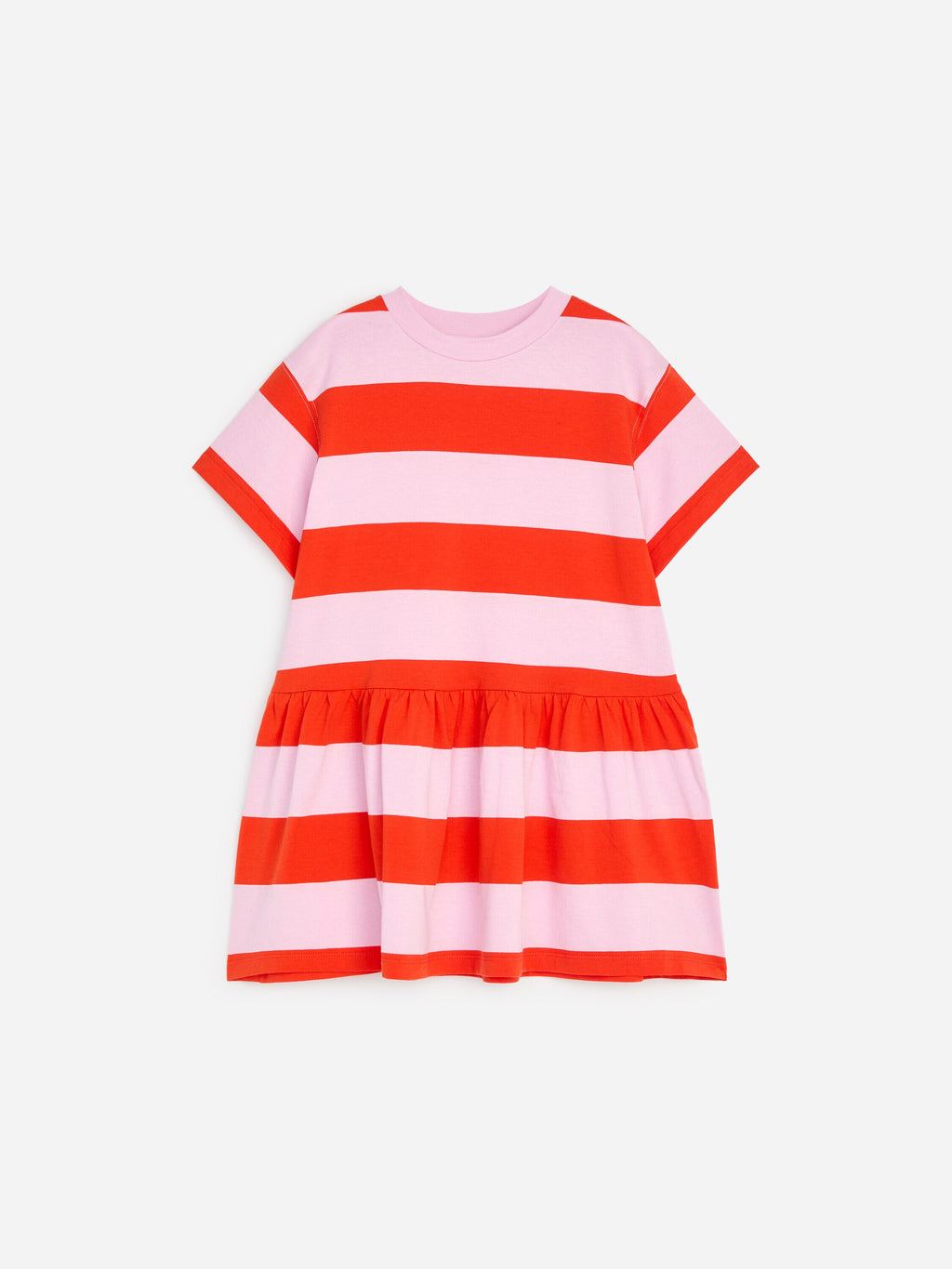 Jersey Frill Dress - Pink
