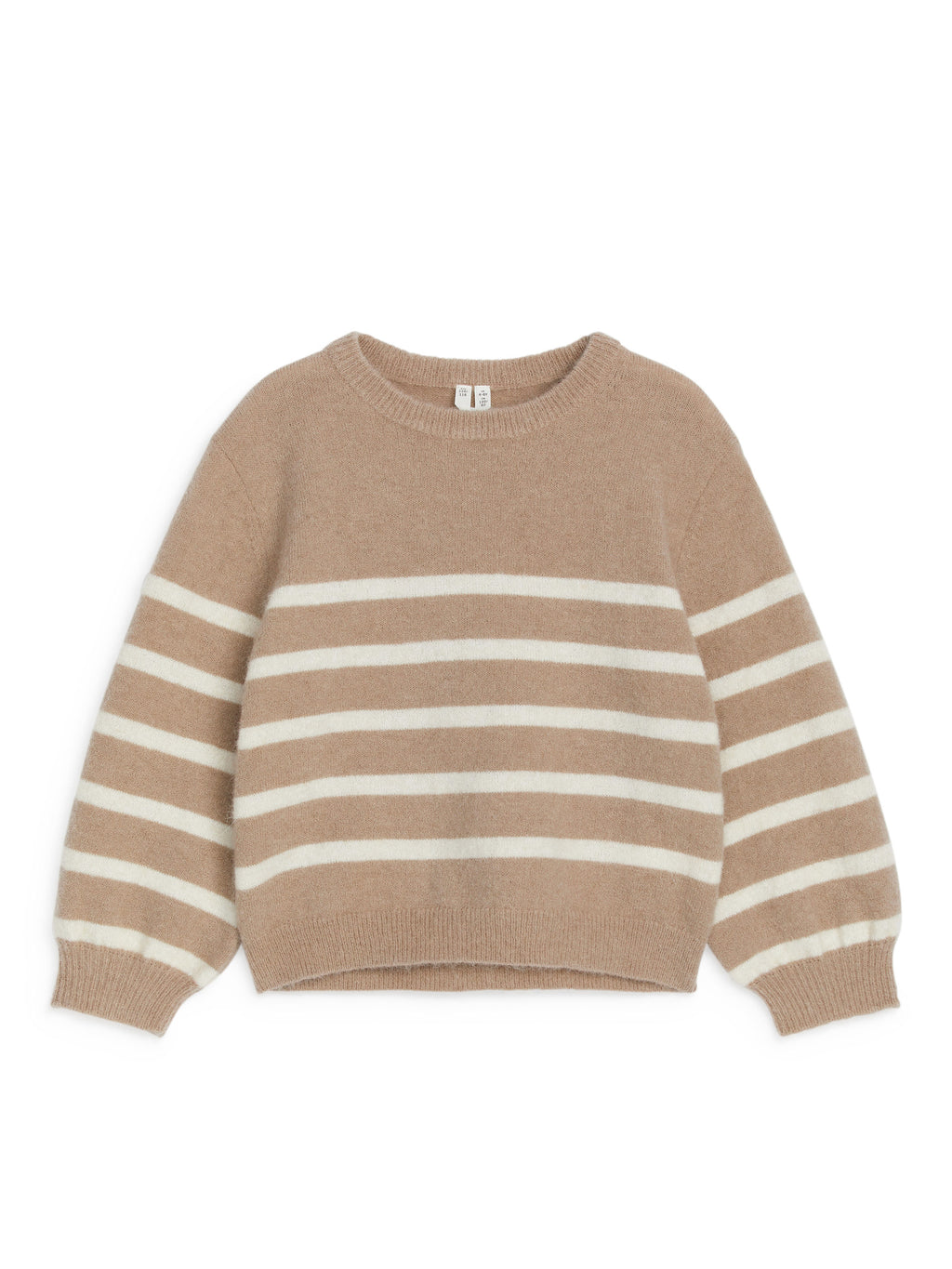 Intarsia Knit Jumper - White