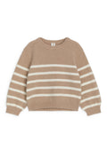 Intarsia Knit Jumper - White