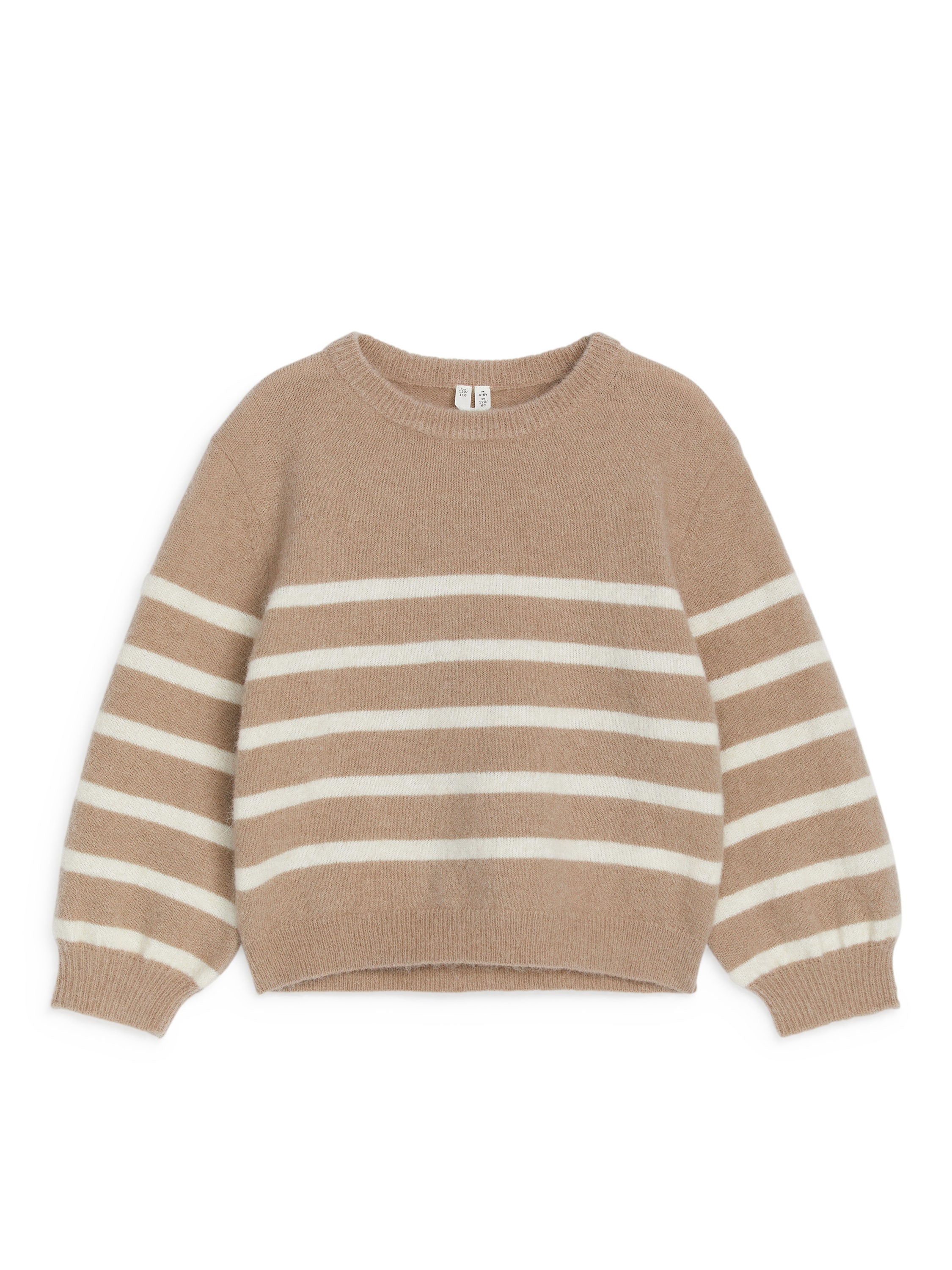 Intarsia Knit Jumper - White