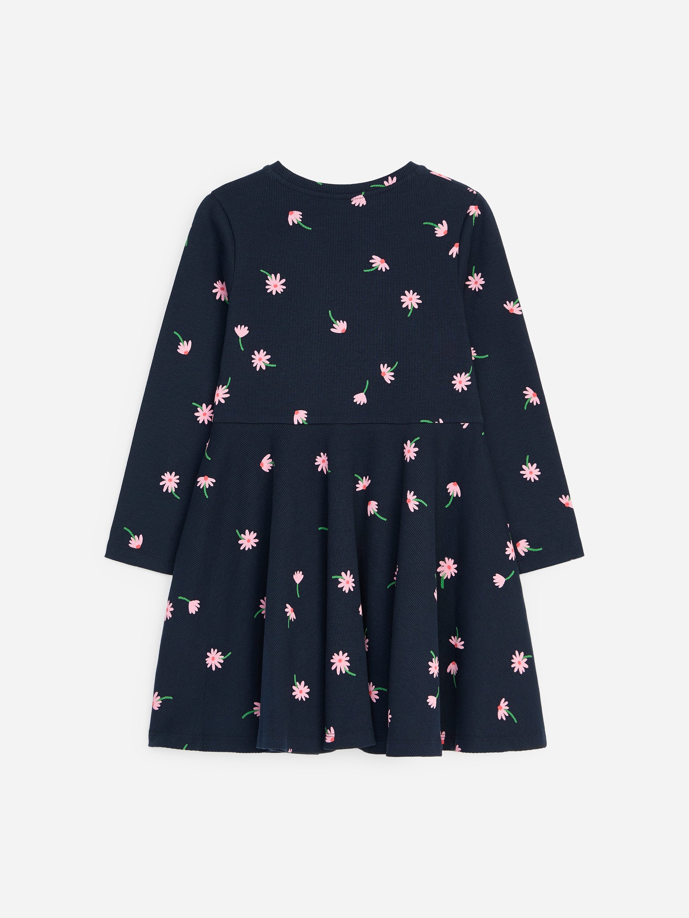 Printed Jersey Dress - Blue - Image 2