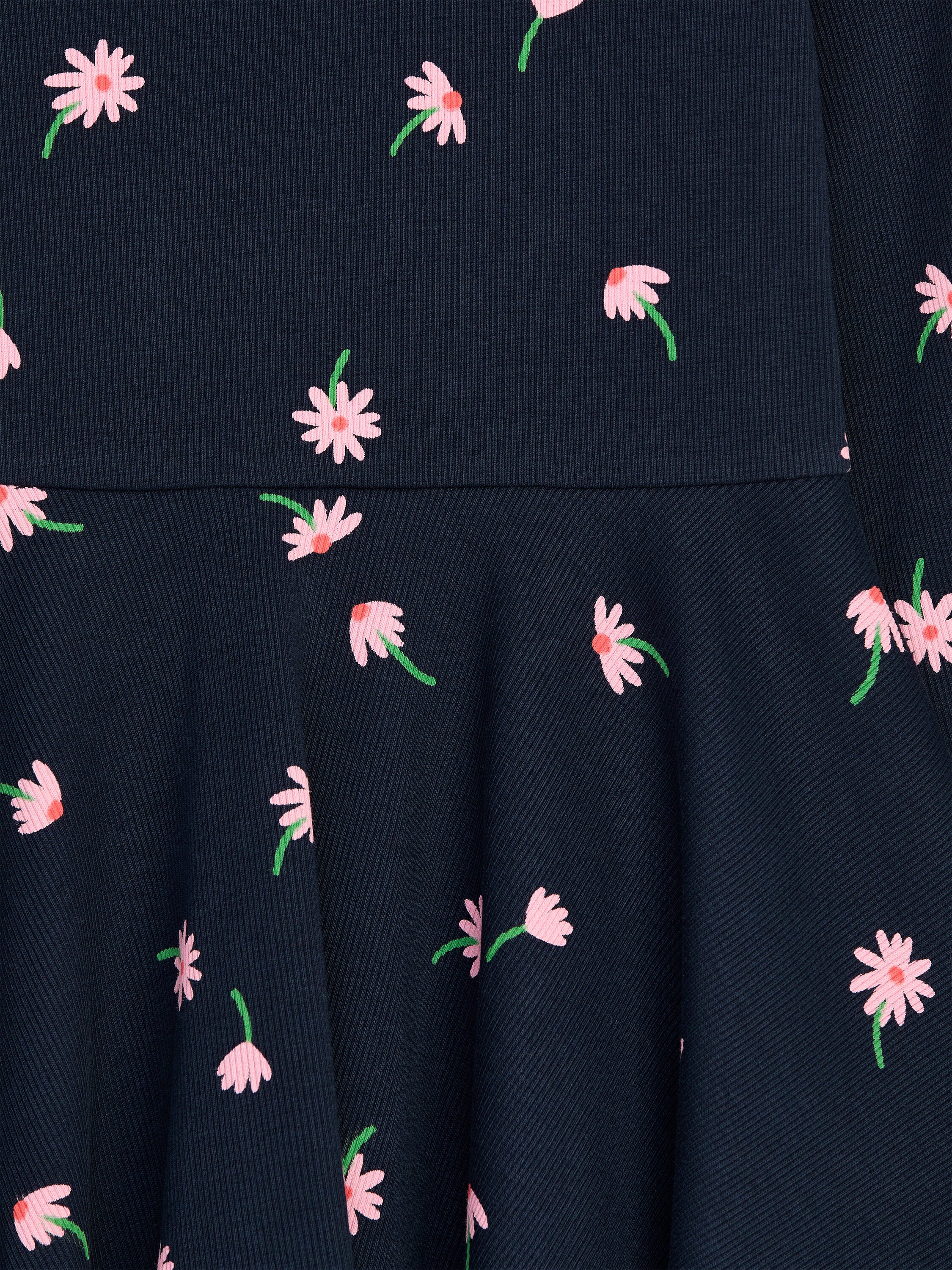 Printed Jersey Dress - Blue - Image 3
