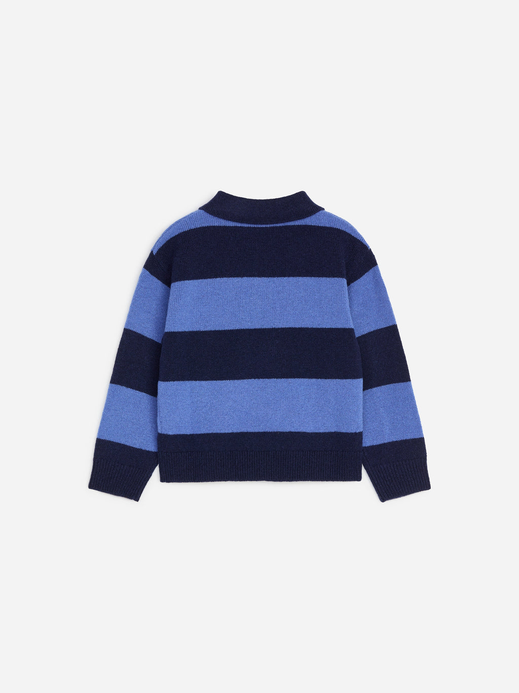 Knitted Wool Polo Shirt - Blue - Image 2