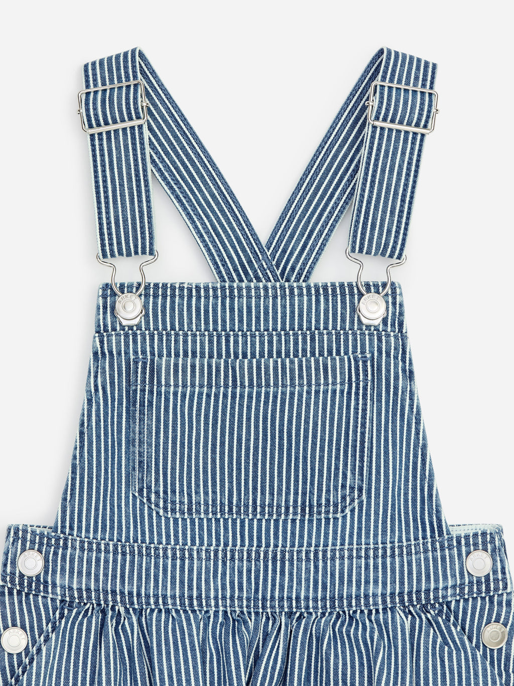 Hickory Striped Apron Dress - Blue - Image 3