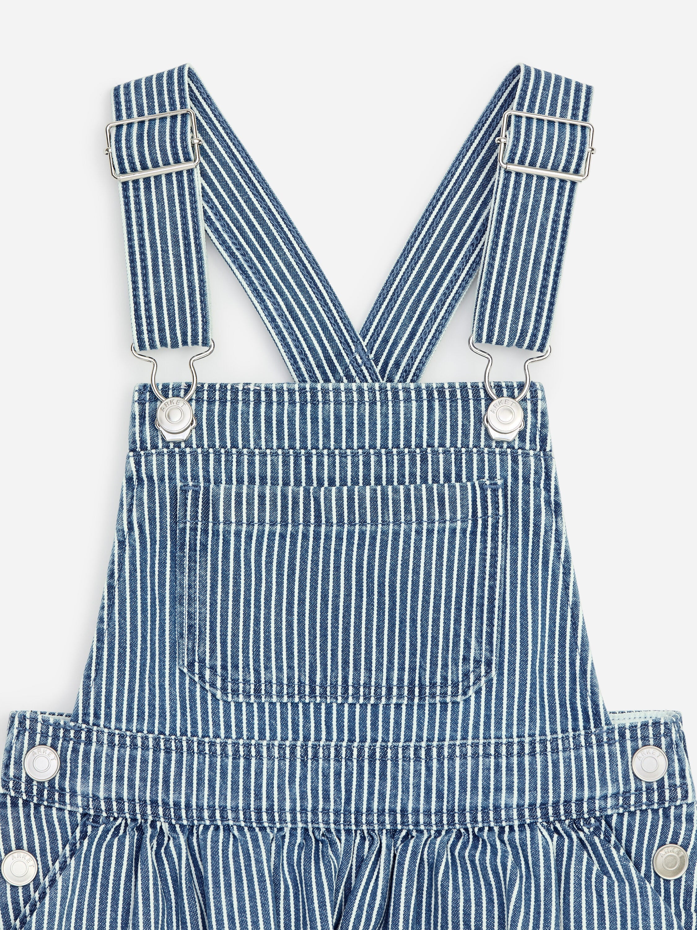 Hickory Striped Apron Dress - Blue - Image 3