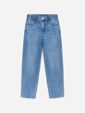 Pull-On Denim Trousers - Blue