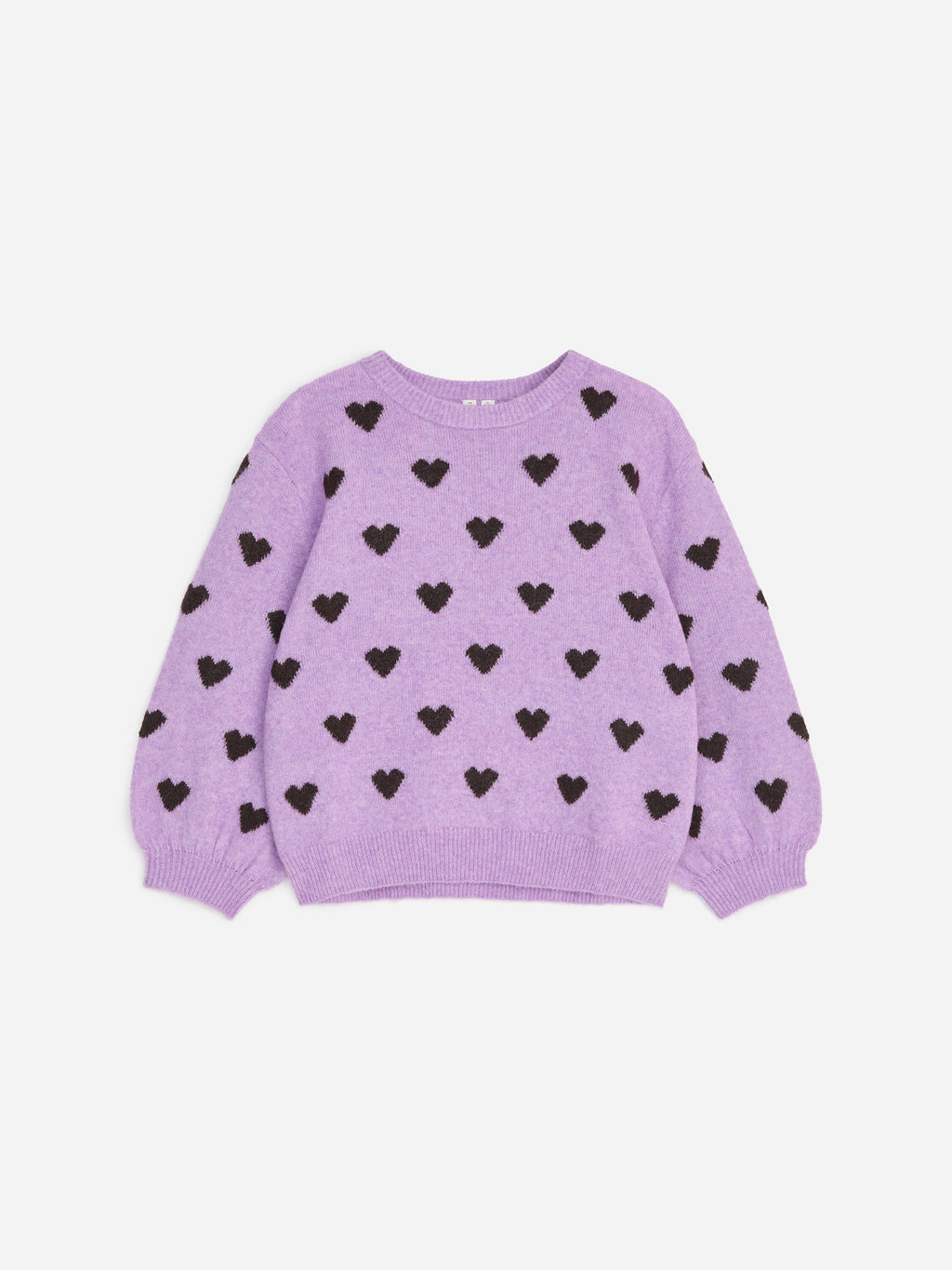 Intarsia Knit Jumper - Purple