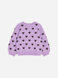 Intarsia Knit Jumper - Purple