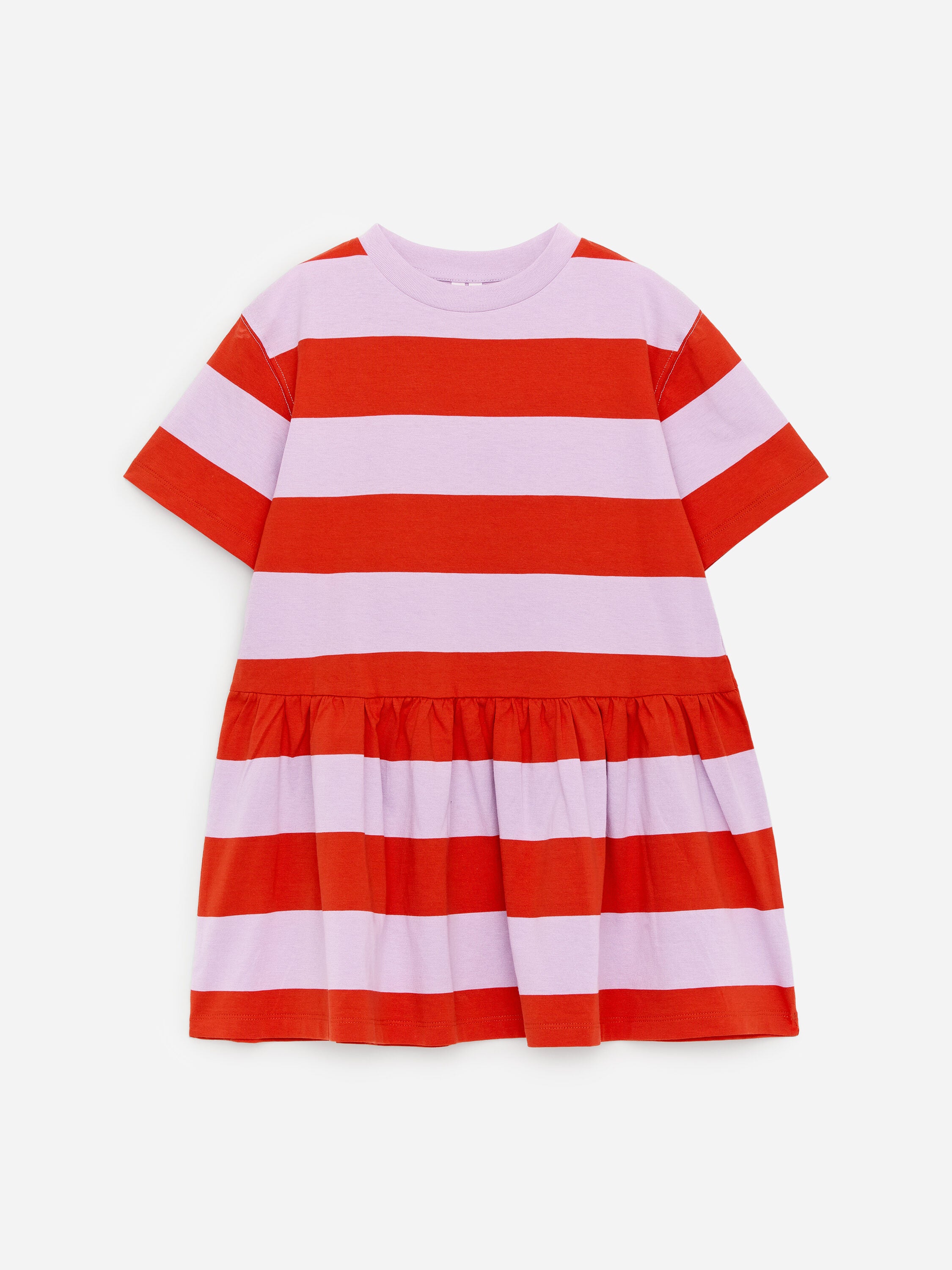 Jersey Frill Dress - Purple