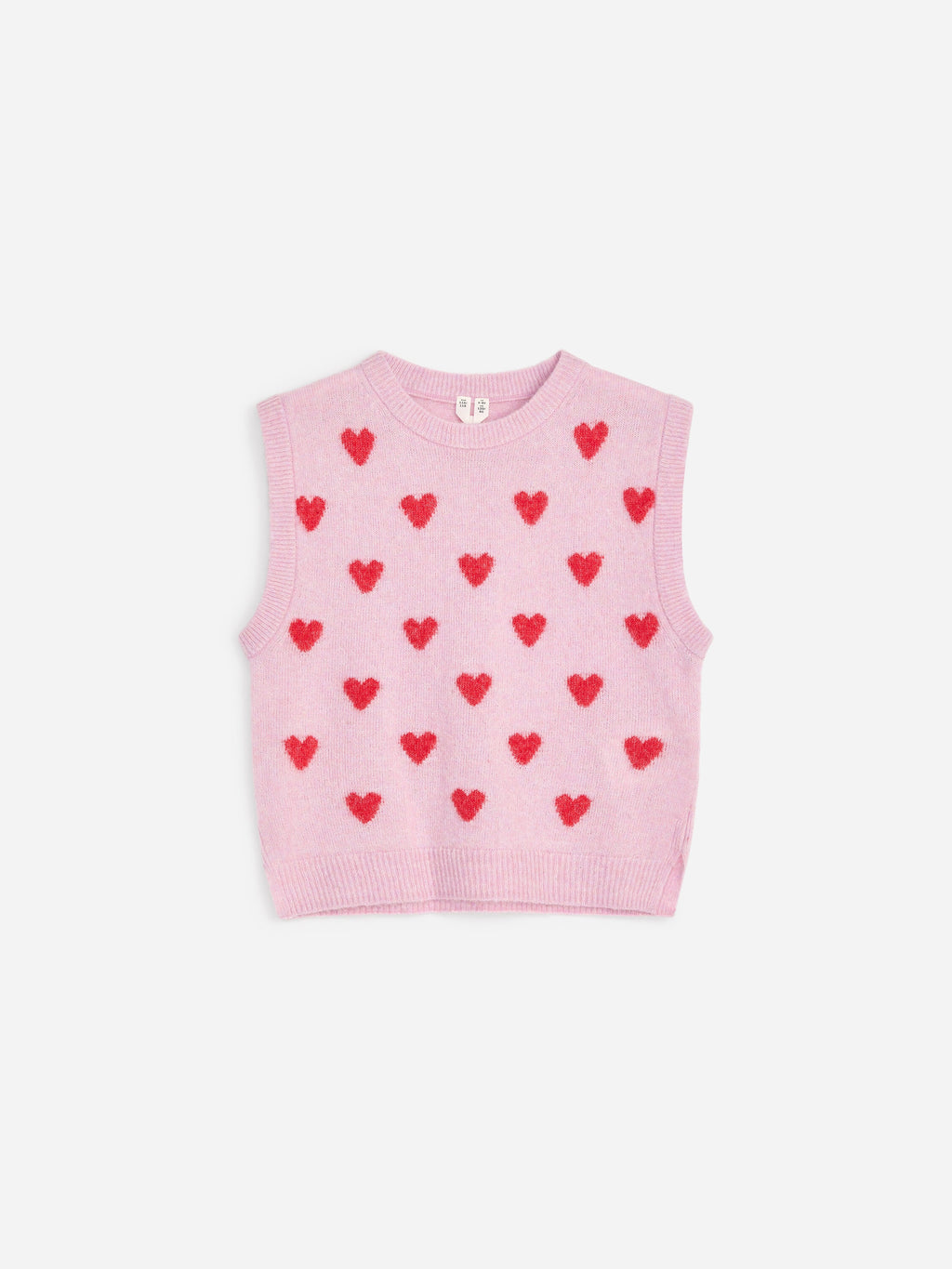 Wool Blend Vest - Red