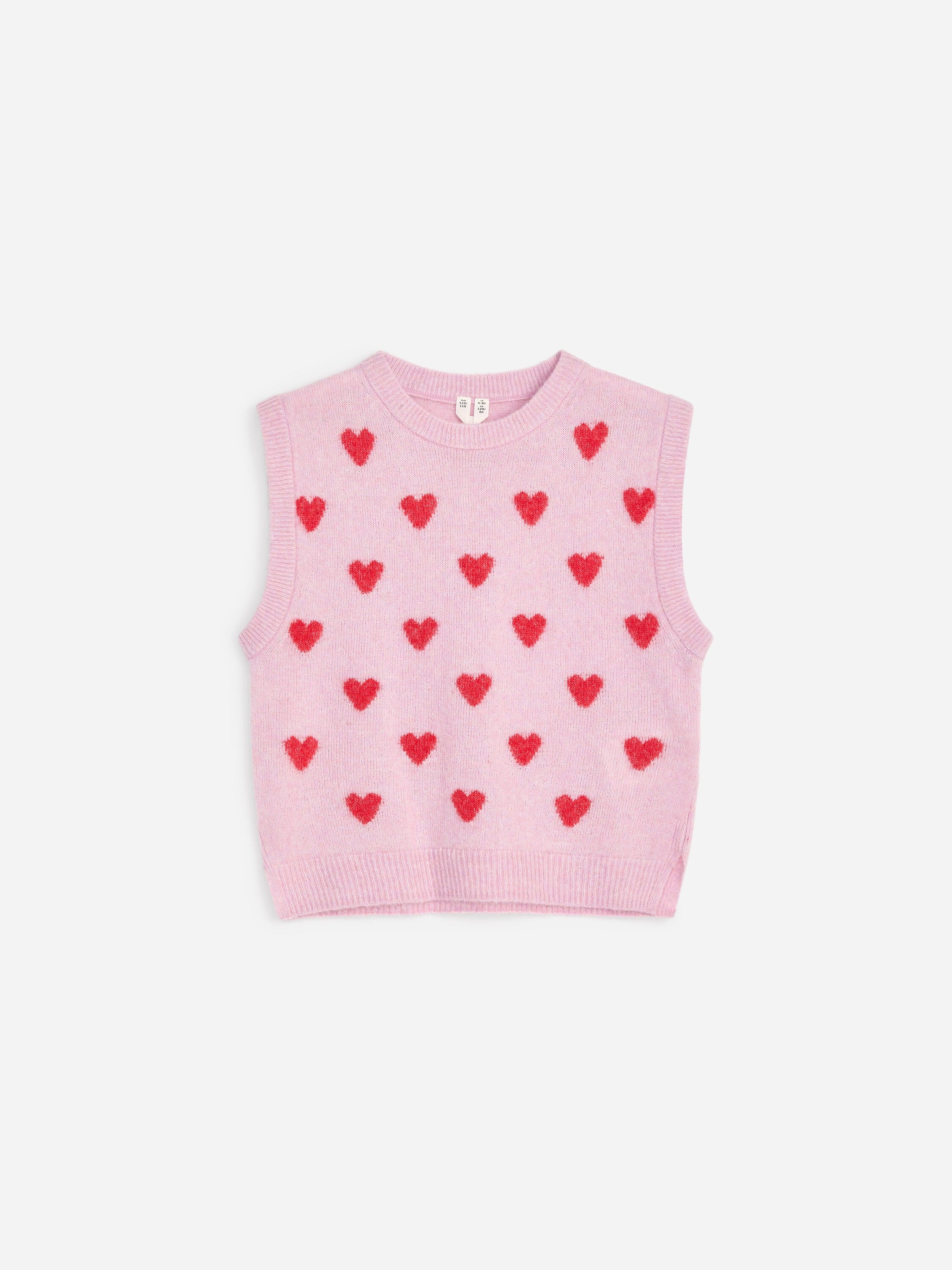 Wool Blend Vest - Red