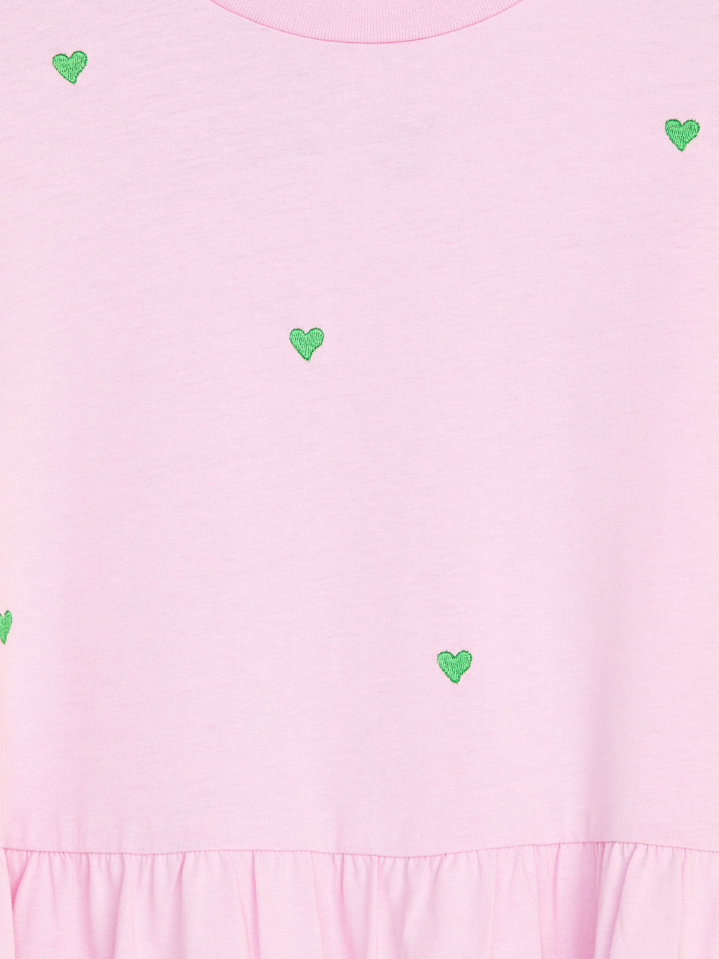 Embroidered Jersey Dress - Pink - Image 3