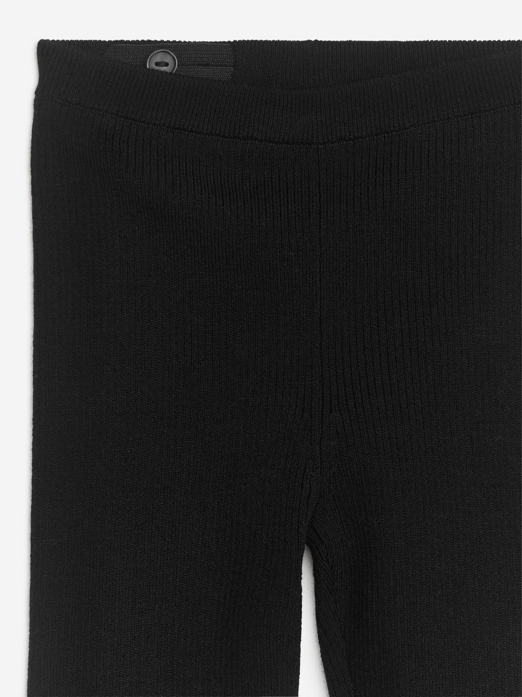 Wool-Blend Rib Leggings - Black - Image 3
