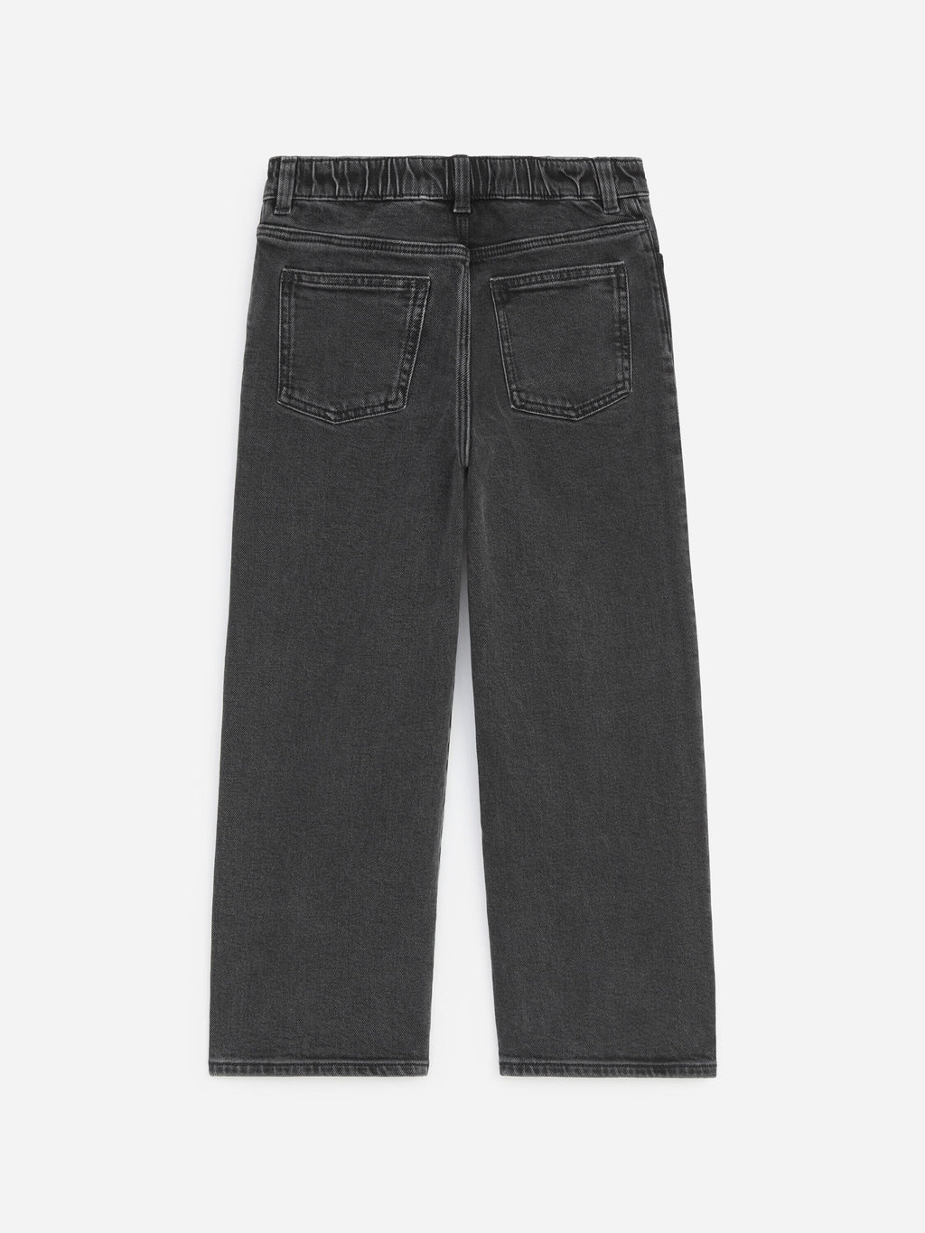 Wide Denim Trousers - Black - Image 2