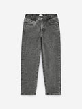 Pull-On Denim Trousers - Grey
