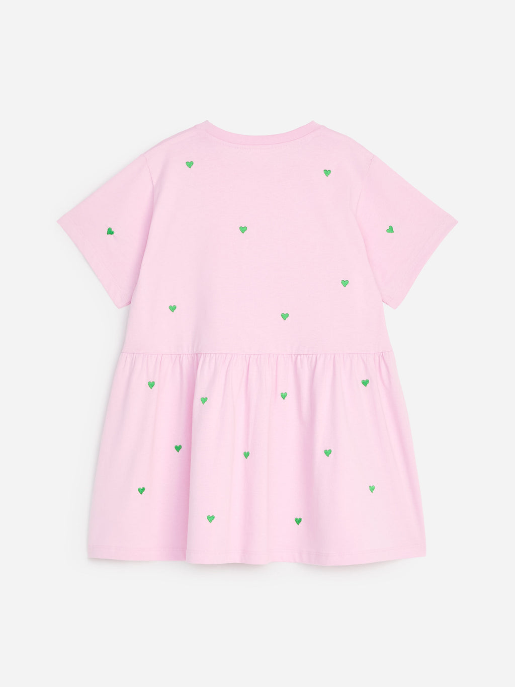 Embroidered Jersey Dress - Pink - Image 2