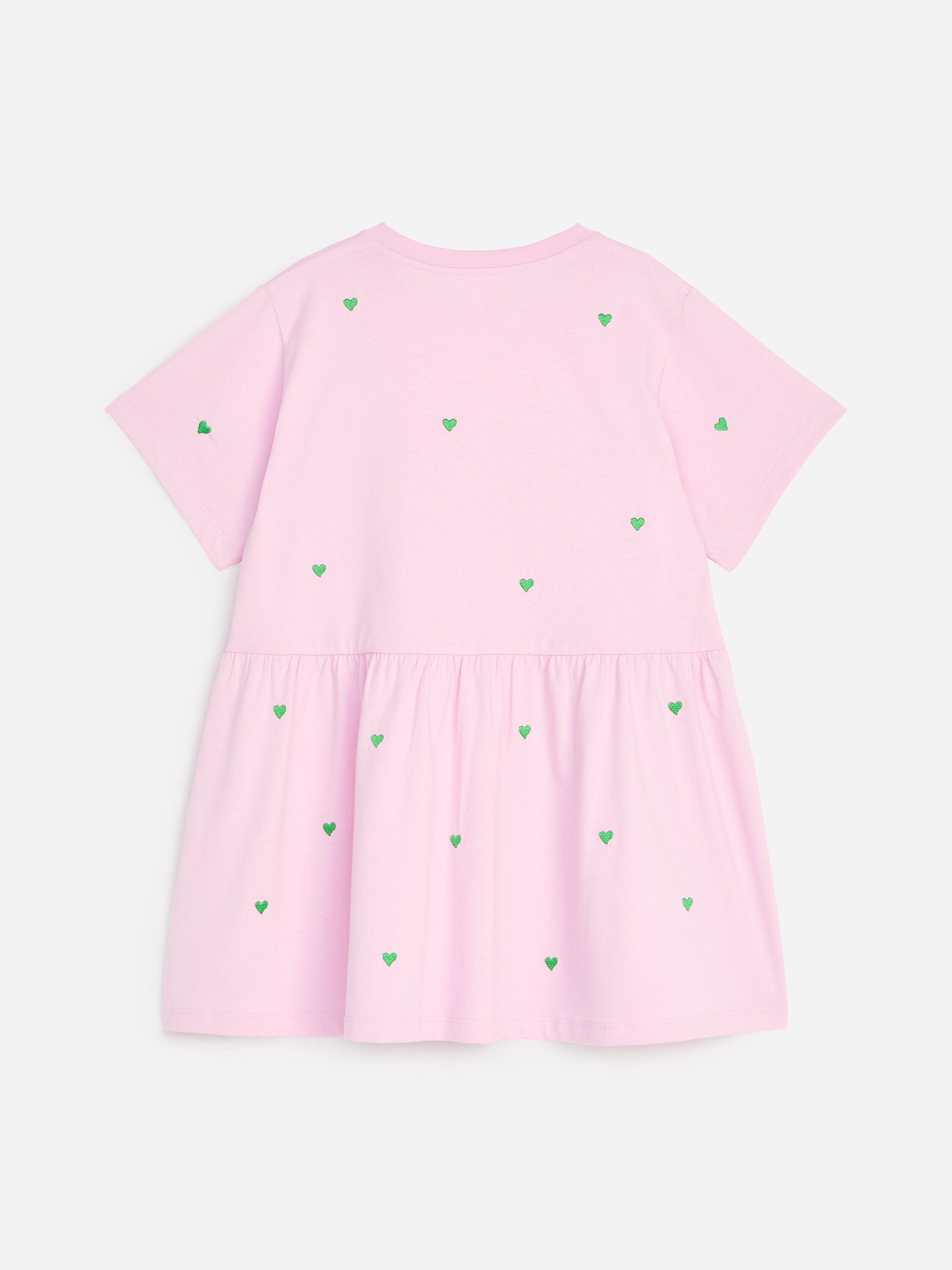 Embroidered Jersey Dress - Pink - Image 2