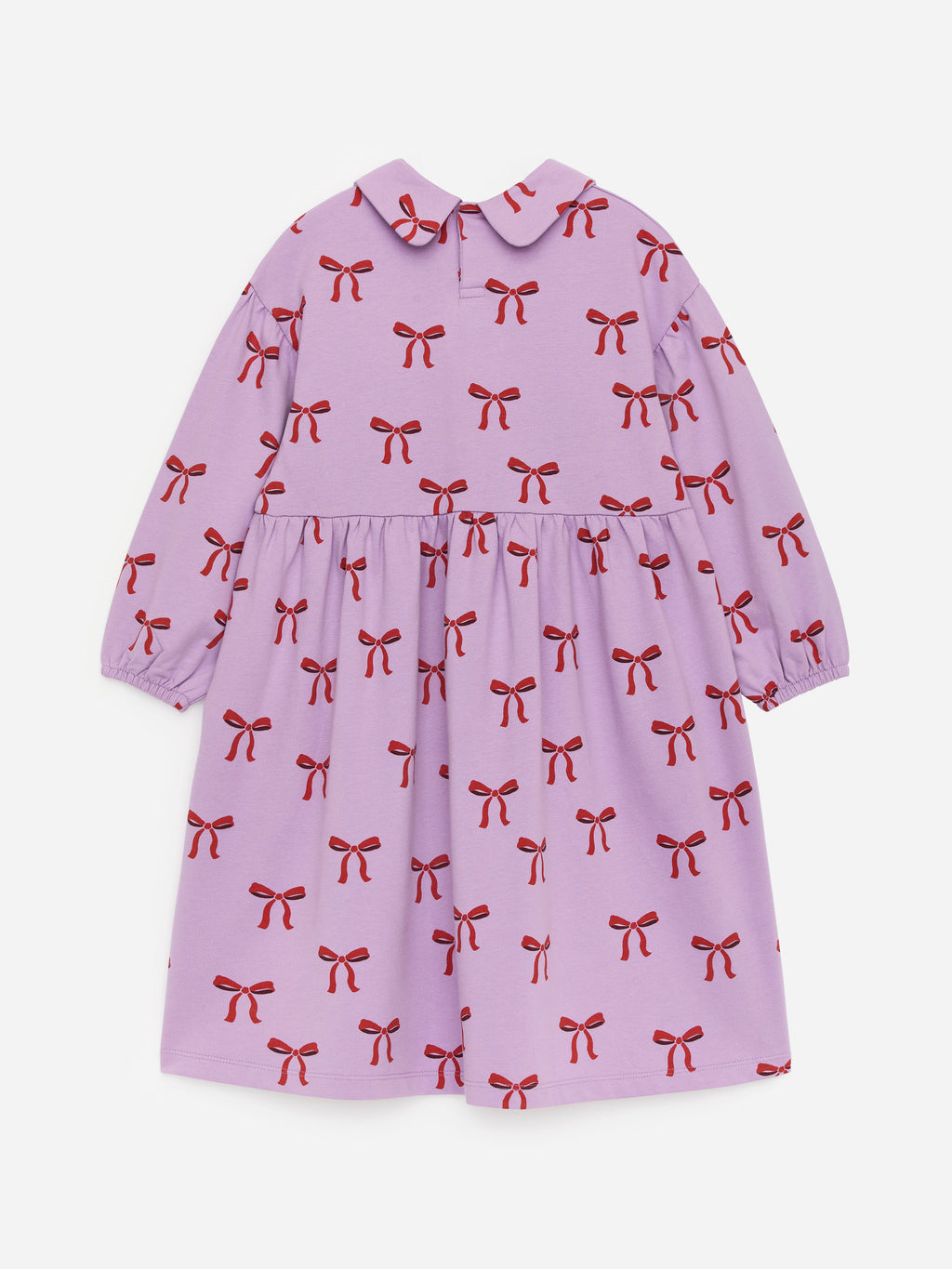 Cotton Sweatshirt Dress - Purple - Image 2