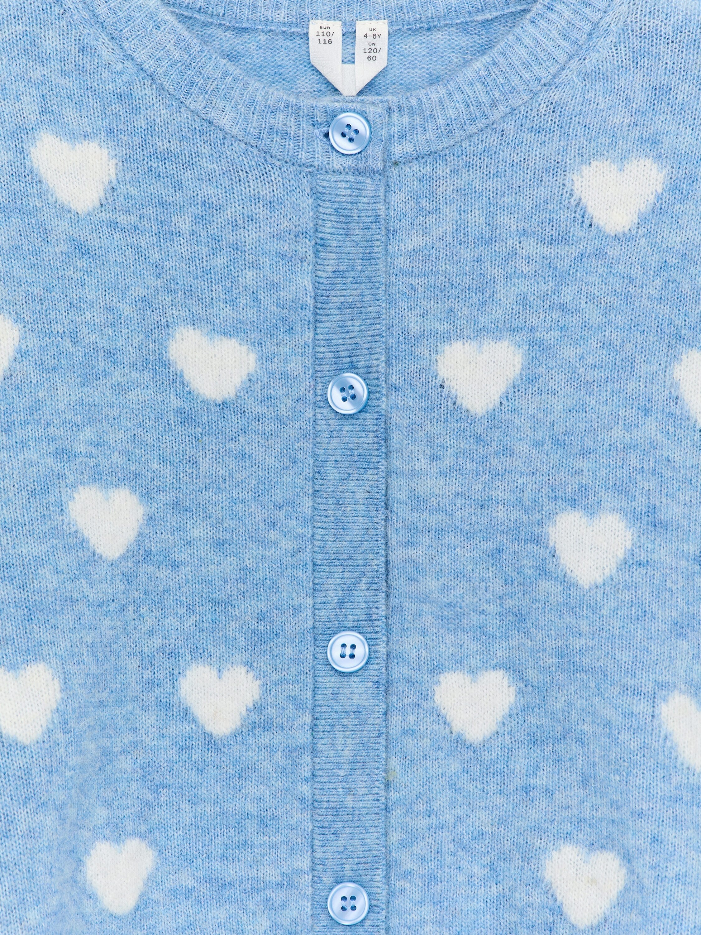 Wool-Alpaca Blend Cardigan - Blue - Image 3