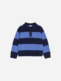 Knitted Wool Polo Shirt - Blue