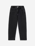 Pull-On Denim Trousers - Black