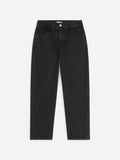 Pull-On Denim Trousers - Black