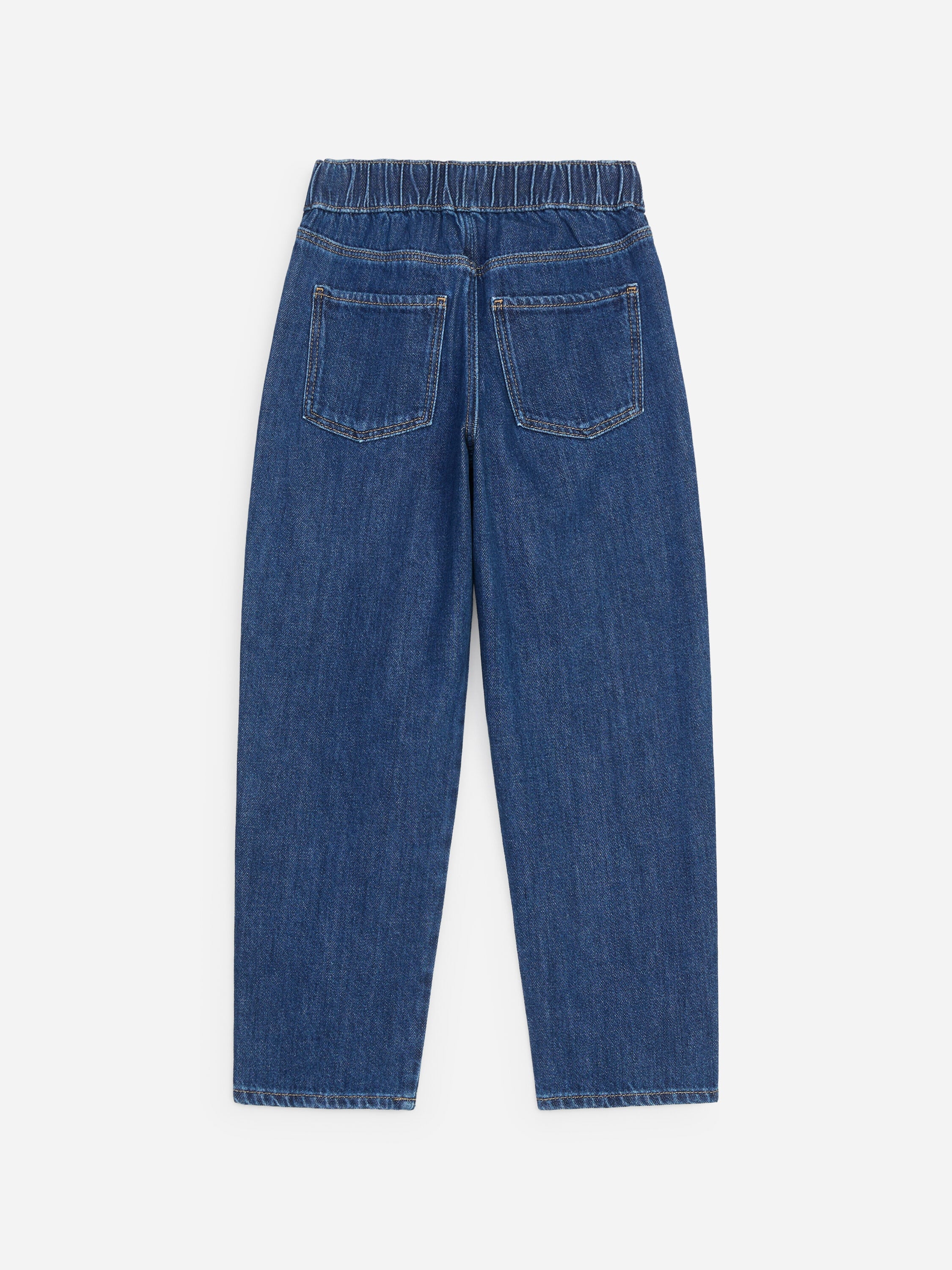 Pull-On Denim Trousers - Blue - Image 2