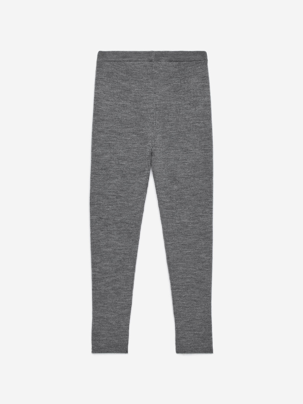 Wool-Blend Rib Leggings - Grey - Image 4