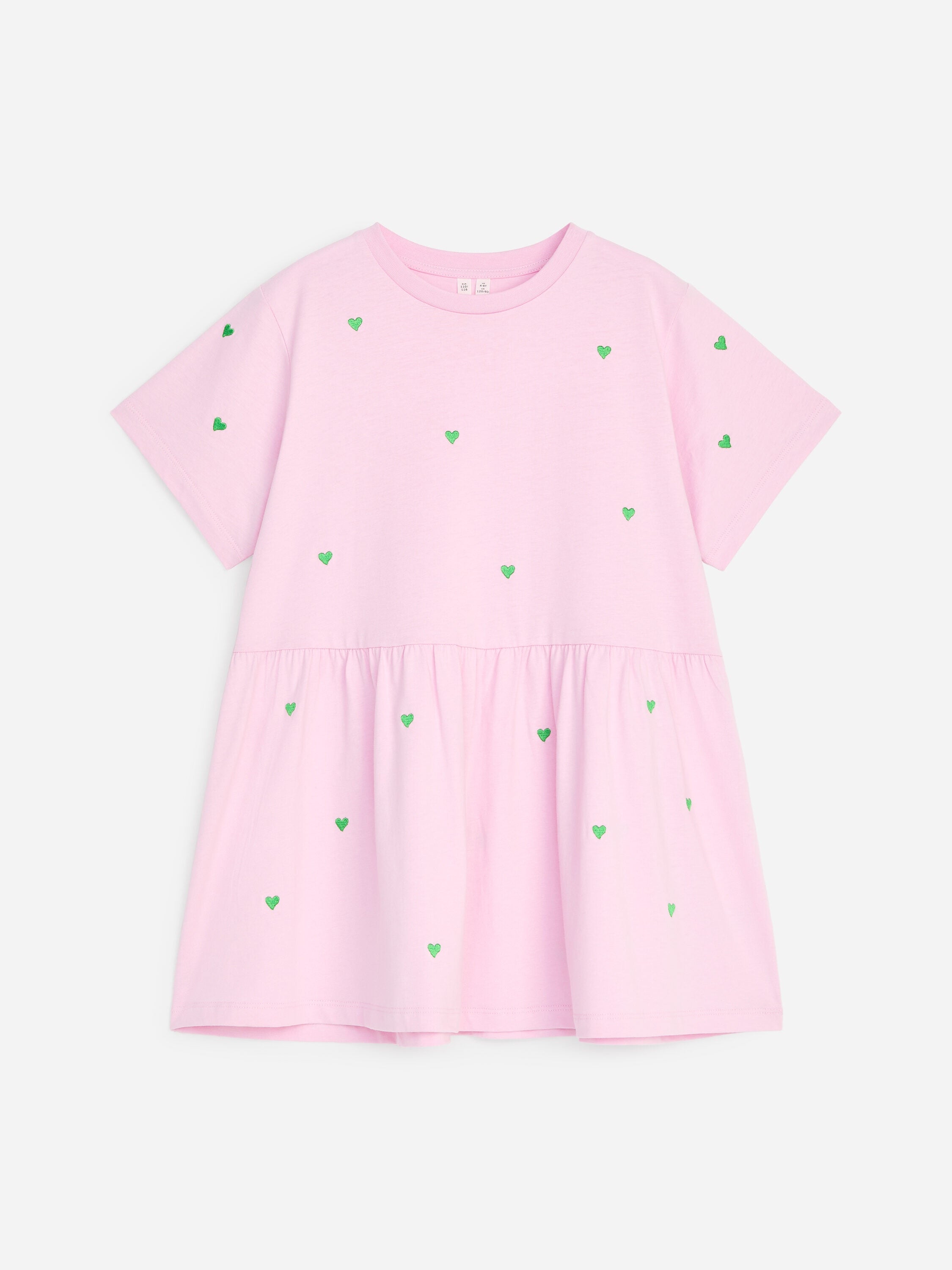 Embroidered Jersey Dress - Pink