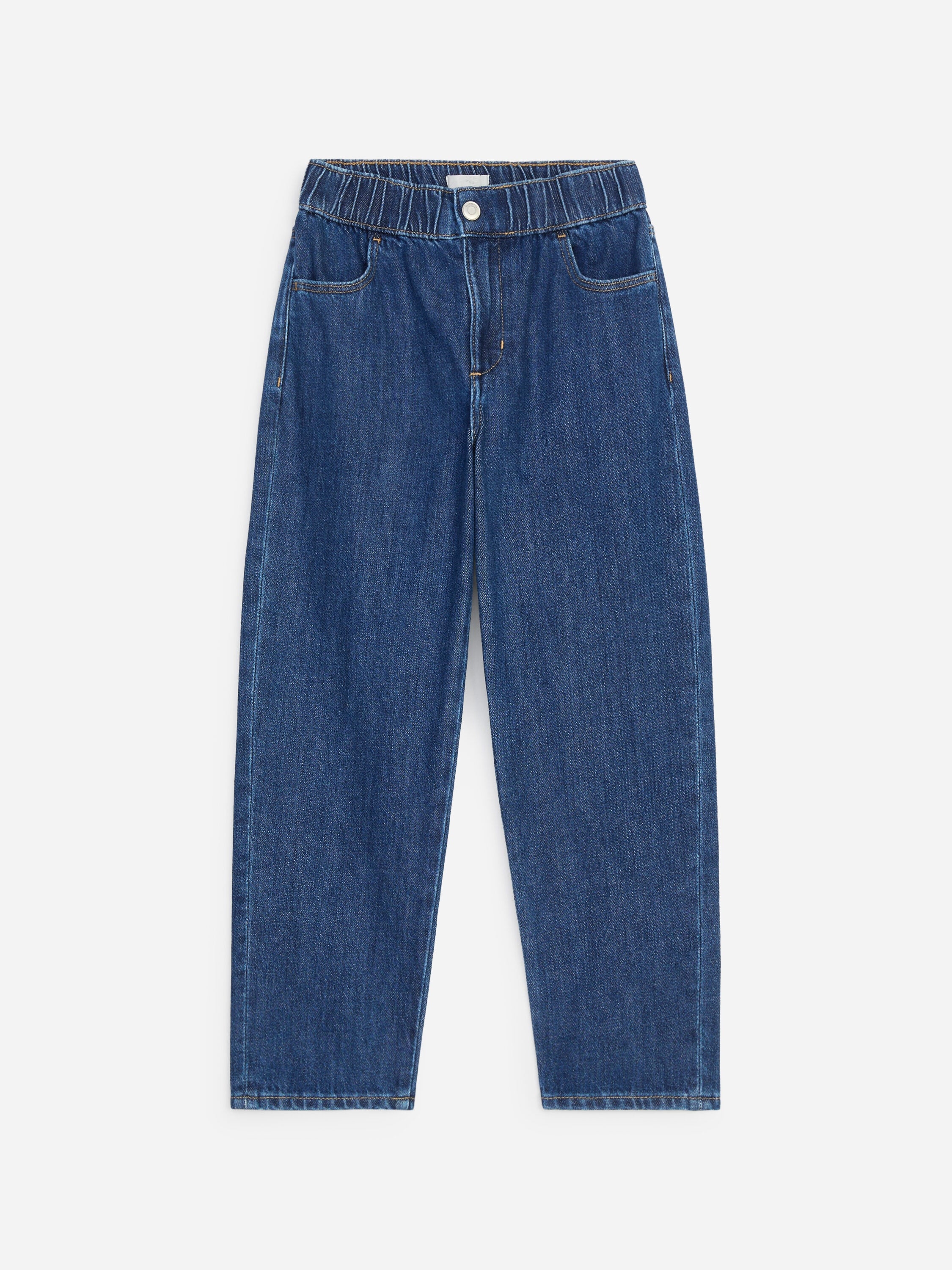 Pull-On Denim Trousers - Blue