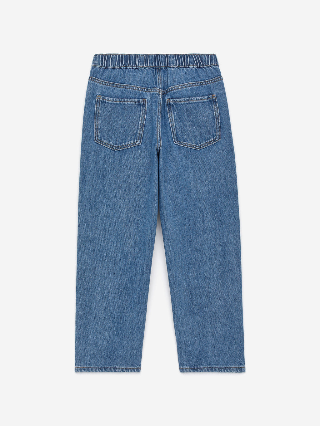 Pull-On Denim Trousers - Blue - Image 2