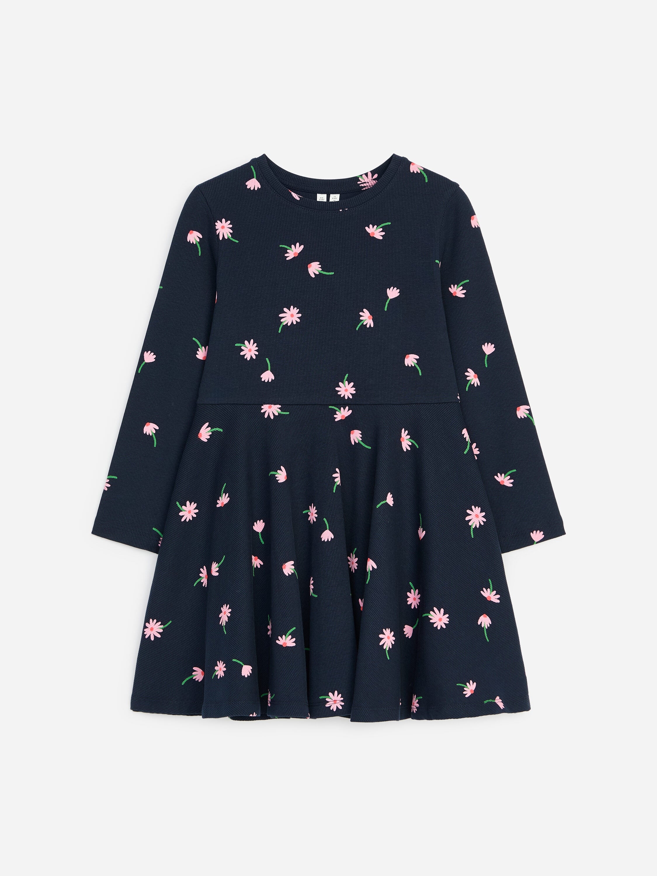 Printed Jersey Dress - Blue