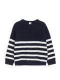 Alpaca-Wool Blend Jumper - Blue